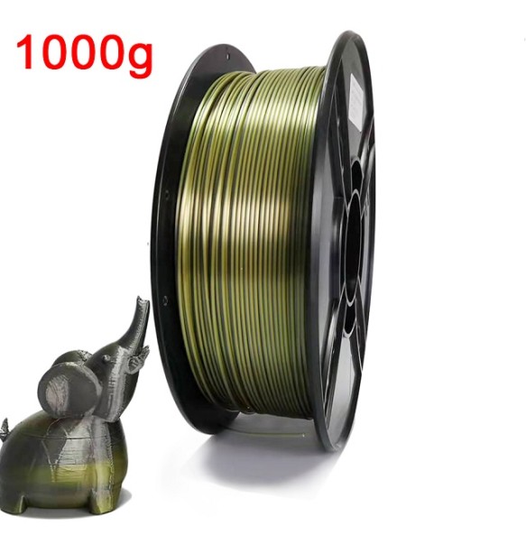 3D Printer Dual Color Filament PLA 1kg Silk Filament 1.75mm Two-tone 3D Printing Material Two Color Filament Sublimation Duotone