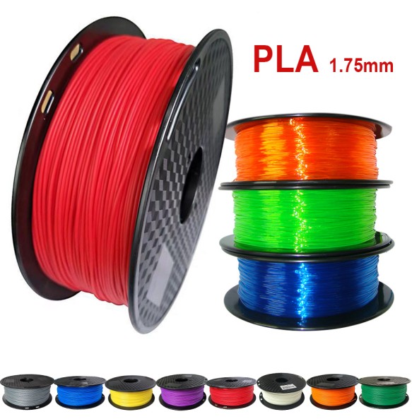 3D Printer Filament PLA 1.75mm 500g Printing Materals Plastic Black Red Sublimation Translucent Transparent Yellow Blue Purple