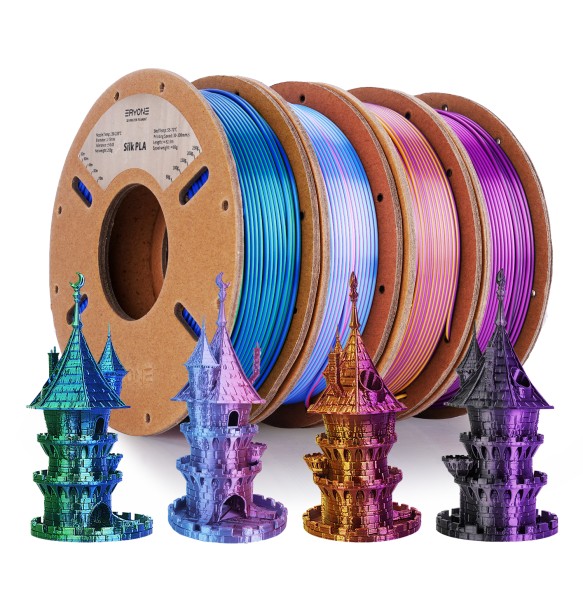 ERYONE 200g Dual Colors Silk PLA Filament For FDM 3D Printer 1.75mm ±0.03 High Quality New arrival Impresora 3D Printting