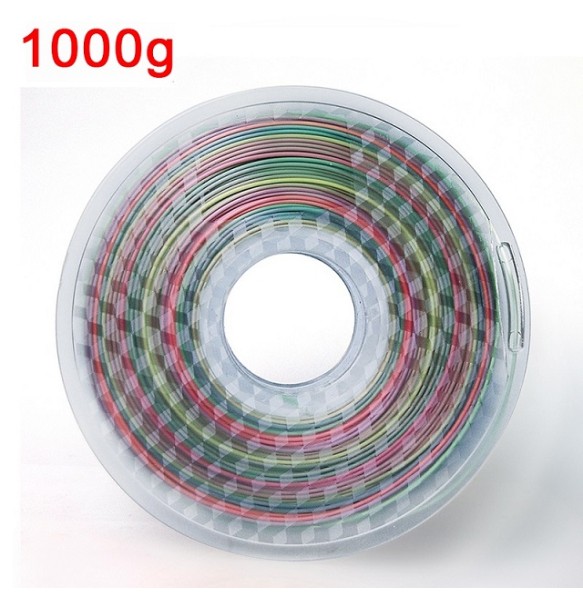 200G Rainbow Filament Silk PLA 1kg 1.75mm 3D Printer Silky Filament Color Change 3D Printing Materials PLA Filamento Gradient