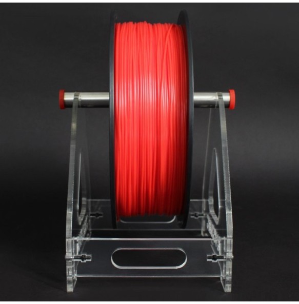 Acrylic 3D Printer Filament Spool Holder Tabletop Bracket for 1 Spool Used for ABS/PLA/other 3D Printing Materials