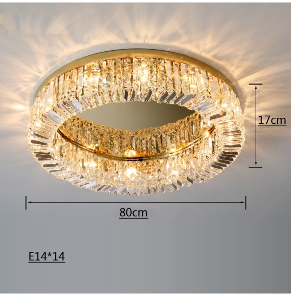 Luxury Gold Crystal Ceiling Pendant Lights Led Home Decoration Hanging Lamps Cristal Lustres over Dining Table Lamparas