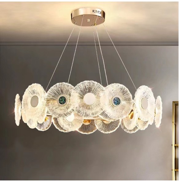 Modern 2024 Luxury Lustres Led Ceiling Pendant Lights Home Decor Suspension Luminaire Decoration Chandelier for Living Room