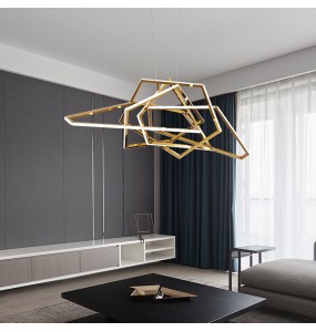 2024 Minimalism Chandelier Modern Silicone Suspension Luminaire LED Hanging Lamp Lustre Home Decor Hnaging Lamp for Ceiling