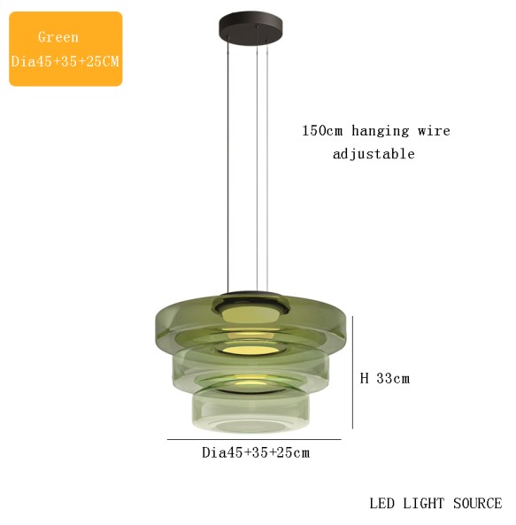 2024 Modern Glass Pendant Light Fixture Pendant Lighting for Kitchen Island Ceiling Light Green Glass Shade Dining Room Lustres