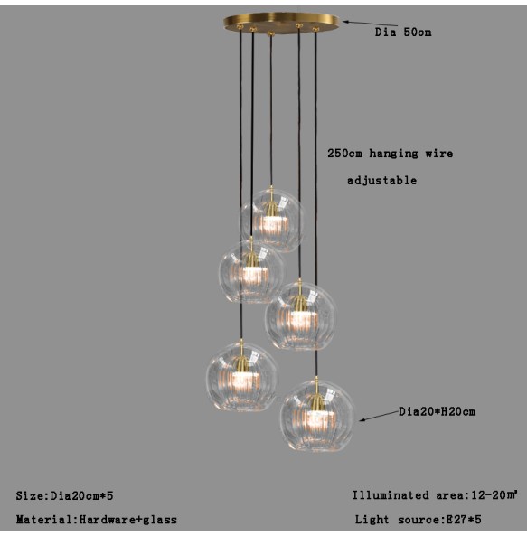 Nordic Led Glass Pendant Light Modern Kitchen Hanging Lights Bar Lustres Lamp Dining Living Room Home Decor Lighting Fixtures