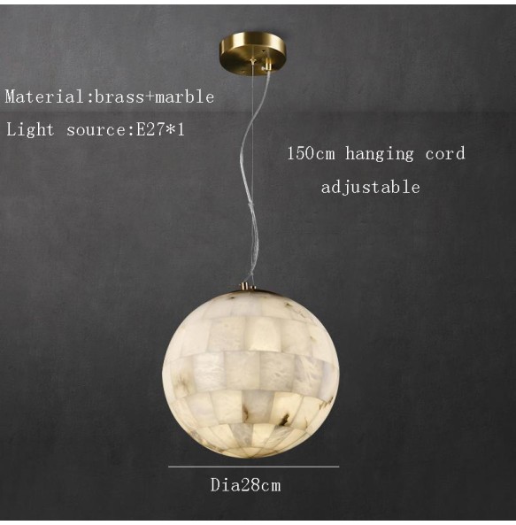 Pendant Light with Marble Modern Led Luxury Restaurant Ceiling Chandelier Home Decor Lustres Dining Room 2024 Hanging Lamp