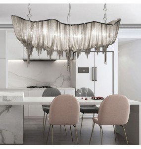 Big Chain Light Fixture Modern Suspension Chain Light Lustre Chandelier Large 2024 Luxury Home Decor Lamps for Ceiling