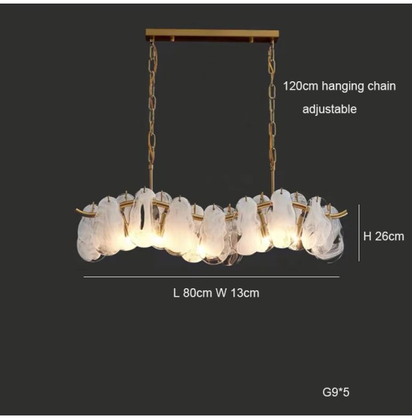 LED Postmodern White Cloud Glass Pendant Light Home Decor Dimmable Suspension Luminaire Lustre Chandelier for Living Room