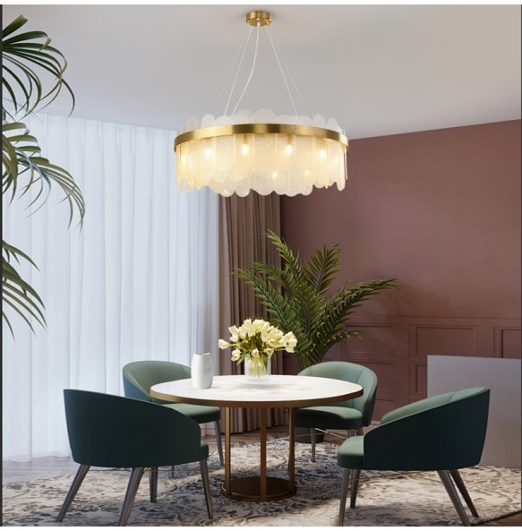 Smoky Gray LED Celling Lamp Indoor Lamparas De Techo Luxury Pendant Light New To The Season Suitable For Multiple Scenarios