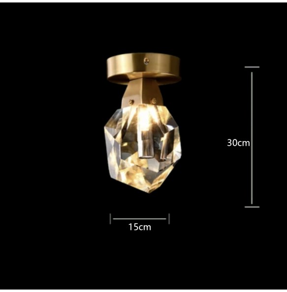 Modern Hanglamp Diamond Crystal Brass LED Hanging Lamp Lustre Gold Pendant Light Luxury Home Decor Living Room Dining Room