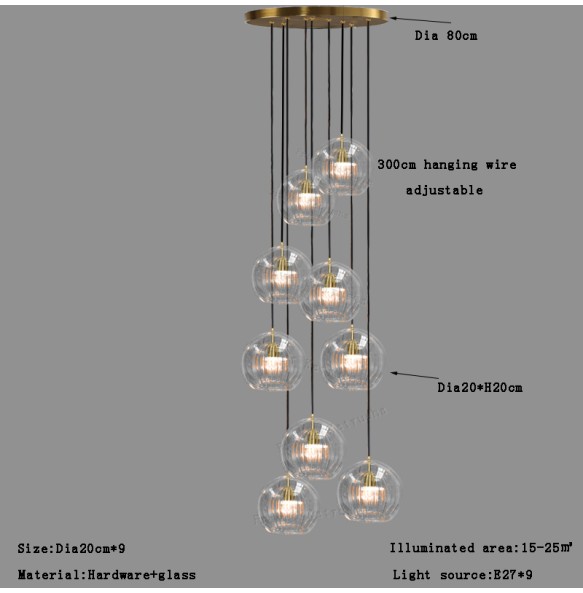 Nordic Led Glass Pendant Light Modern Kitchen Hanging Lights Bar Lustres Lamp Dining Living Room Home Decor Lighting Fixtures