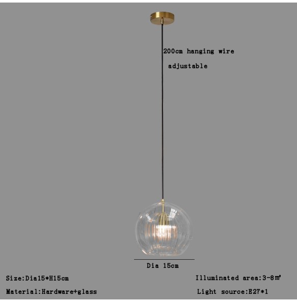 Nordic Led Glass Pendant Light Modern Kitchen Hanging Lights Bar Lustres Lamp Dining Living Room Home Decor Lighting Fixtures