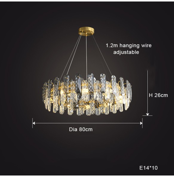 Luxury Cristal Salon Lustres Crystal Led Pendant Lights Home Decor Lamps Decoration Maison Chandelier lampara for Foyer Villa