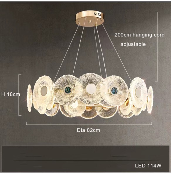 Modern 2024 Luxury Lustres Led Ceiling Pendant Lights Home Decor Suspension Luminaire Decoration Chandelier for Living Room