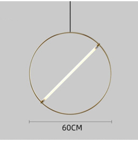 Modern Simple Hanging Lamp LED Suspension Gold Silver Black White Round Pendant Light Home Decor Dining Room Ring Lamps