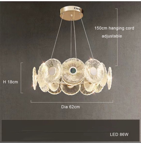 Modern 2024 Luxury Lustres Led Ceiling Pendant Lights Home Decor Suspension Luminaire Decoration Chandelier for Living Room