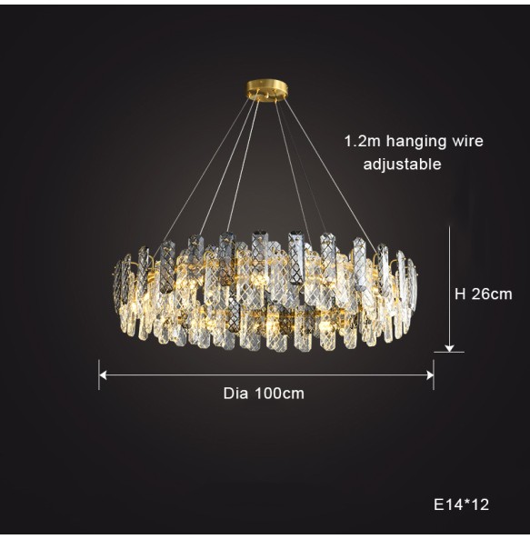 Luxury Cristal Salon Lustres Crystal Led Pendant Lights Home Decor Lamps Decoration Maison Chandelier lampara for Foyer Villa