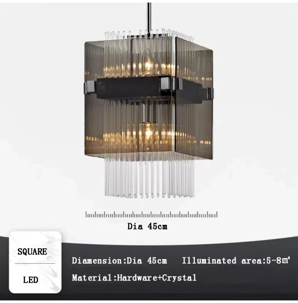 Luxury Long Dining Pendant Light 2024 New Designer Crystal Glass Lustres Led Living Room Lampe Home Decor Ceiling Chandelier