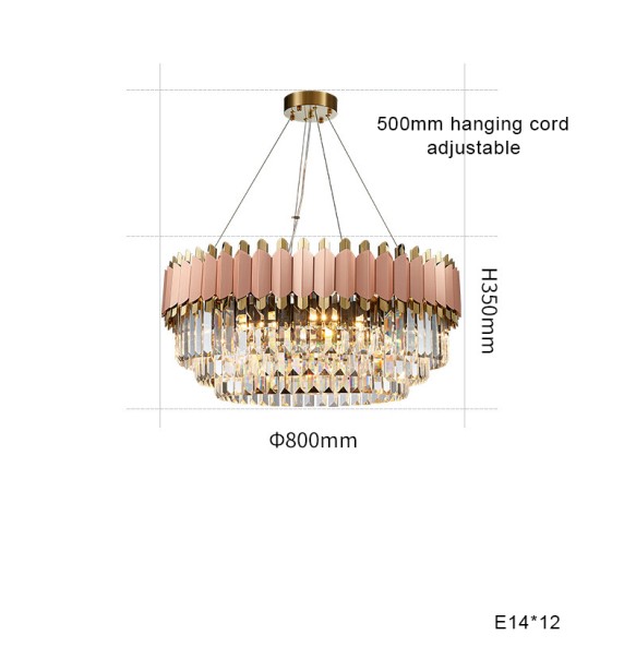 Modern 2024 Lustres LED Matte Black Crystal Pendant Lamp Luxury Ceiling Chandelier Dimmable Home Decor for Dining Table