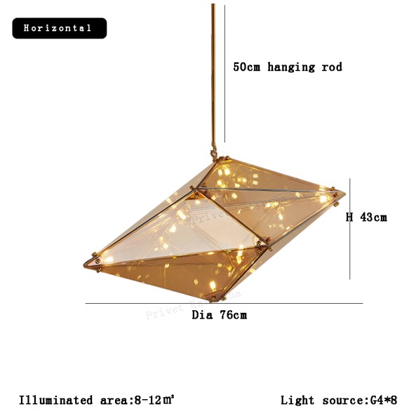 Nordic Designer Led Home Decor Pendant Lamps Glass Lampshade Lustres 2024 Art Deco Ceiling Chandelier for Dining Room Bar Lampe