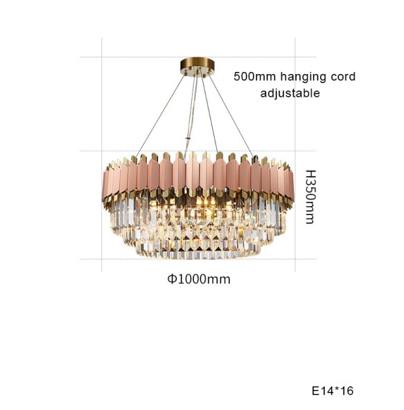 Modern 2024 Lustres LED Matte Black Crystal Pendant Lamp Luxury Ceiling Chandelier Dimmable Home Decor for Dining Table