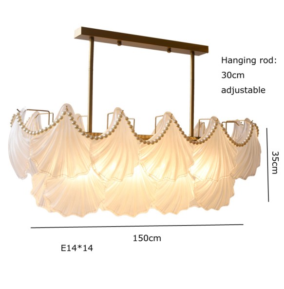 Modern Led Chandelier for Living Room Frosted Glass Luxury Ceiling Lamp Bedroom Dining Kitchen Hanging Pendant Lighting Plating