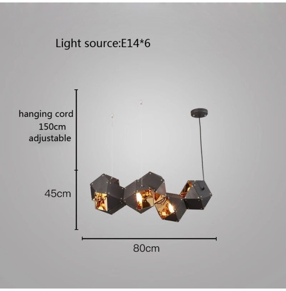 LED Pendant Light Hanging Lamps New To The Season Lamparas De Techo Cube Light Art Deco All-match Style