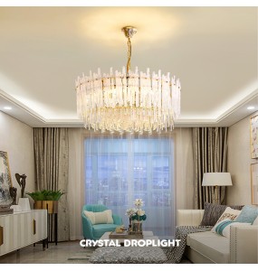 Avize Modelleri 2024 Crystal Chandelier Lighting Room Decor LED Lamparas Hanging Lamp Luminária Kristal Chandelier Lustres