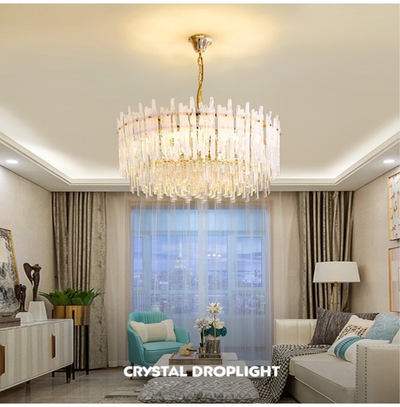 Avize Modelleri 2024 Crystal Chandelier Lighting Room Decor LED Lamparas Hanging Lamp Luminária Kristal Chandelier Lustres