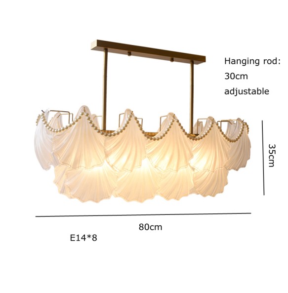 Modern Led Chandelier for Living Room Frosted Glass Luxury Ceiling Lamp Bedroom Dining Kitchen Hanging Pendant Lighting Plating