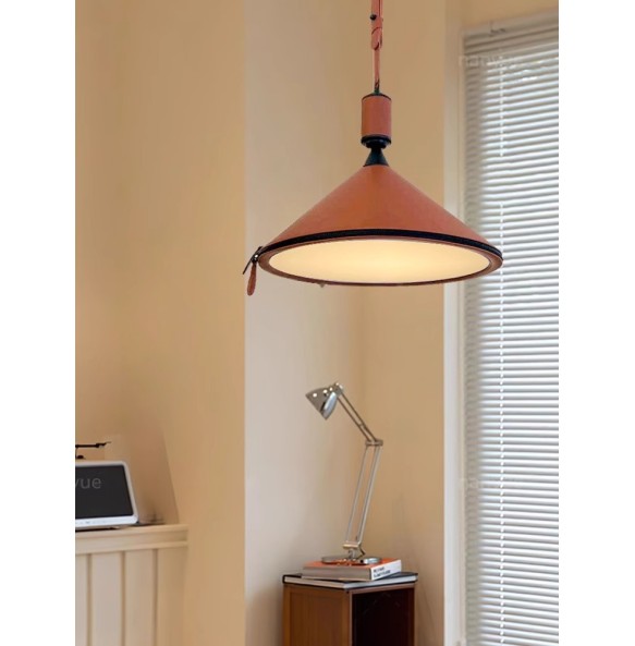 Modern Minimalist Belt Pendant Lamp blue Brown Light Luxury stylish Leather Hanging Lamps for Dining Room Kitchen Island Bedside