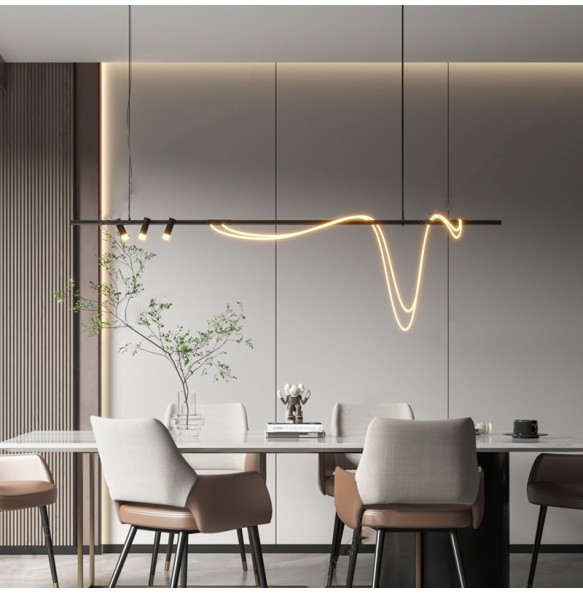 Modern Minimalism Pendant Lamp LED Silicone Lamp Hanglamp Art Decoration Lighting Fixtures for Dining Room Bar Kitchen Isalnd