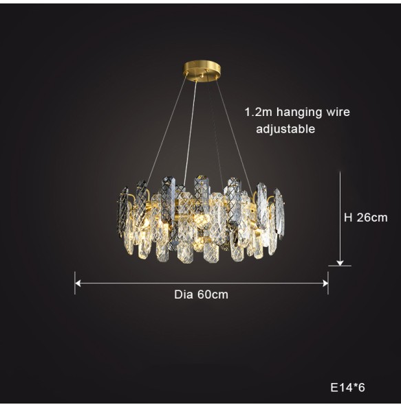 Luxury Cristal Salon Lustres Crystal Led Pendant Lights Home Decor Lamps Decoration Maison Chandelier lampara for Foyer Villa