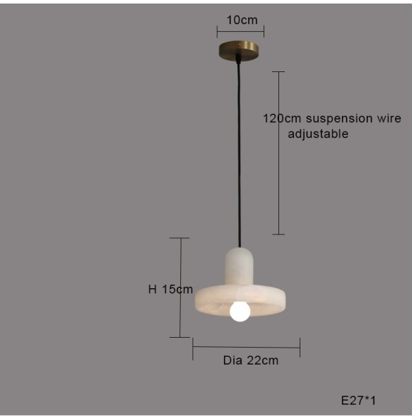 Small Spanish Natural Marble Pendant Light Modern Minimalist Led 2024 Marble Hanglamp Decor Restaurant Dining Room Light Fixture