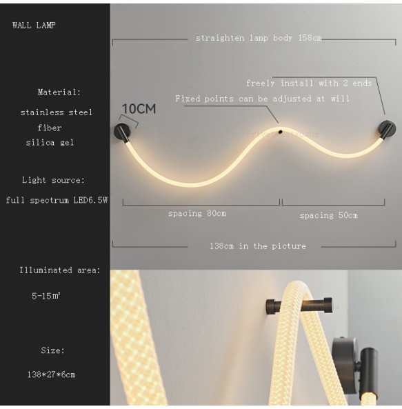 Modern 2024 Home Decor Long Silicone Strip Hanglamp Bar Kitchen Island Ceiling Chandelier Luminária Lustres Dining Room Lampara