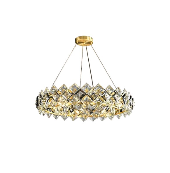 Luxury Cristal Salon Lustres Crystal Led Pendant Lights Home Decor Lamps Decoration Maison Chandelier lampara for Foyer Villa