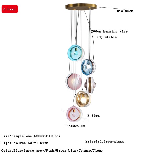 Modern Glass Hanging Lmap for Ceiling Long Led Chandeliers Pendant Light 2024 New Designer Lustres for Dining Room Staircase