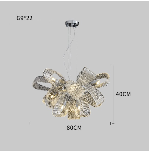 Modern Glass Pinecone Shape Hanging Lamp Art Decor LED Hanglamp Pendant Light Luxury Home Decor Living Room Luxury Chandelier