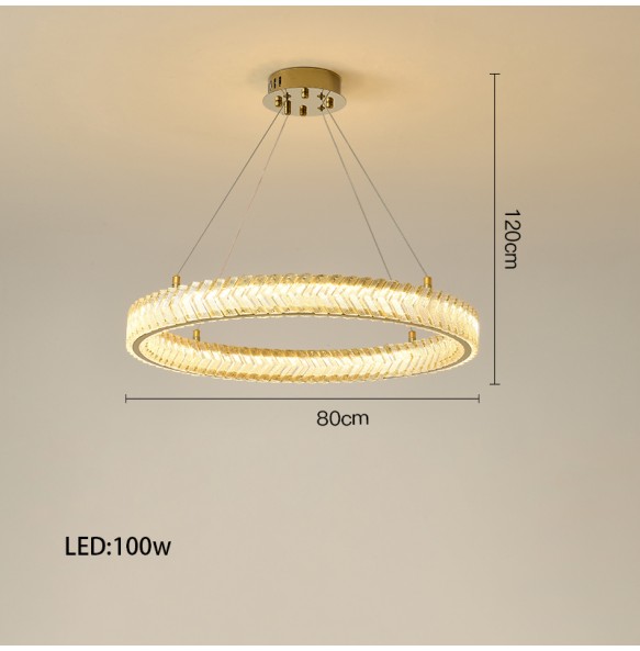 Modern Suspension Arrow Shaped Crystal Gold Round 2024 New Trend Pendant Light Dimmable LED Home Decor Appliance Lobby