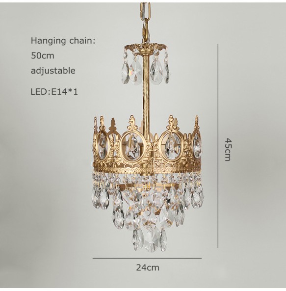 Lustre Newest Design Hanging Lamp E27 LED Noble Style Gold Pendant Light Modern Suspension Light Luxury Home Decor Lobby Foyer