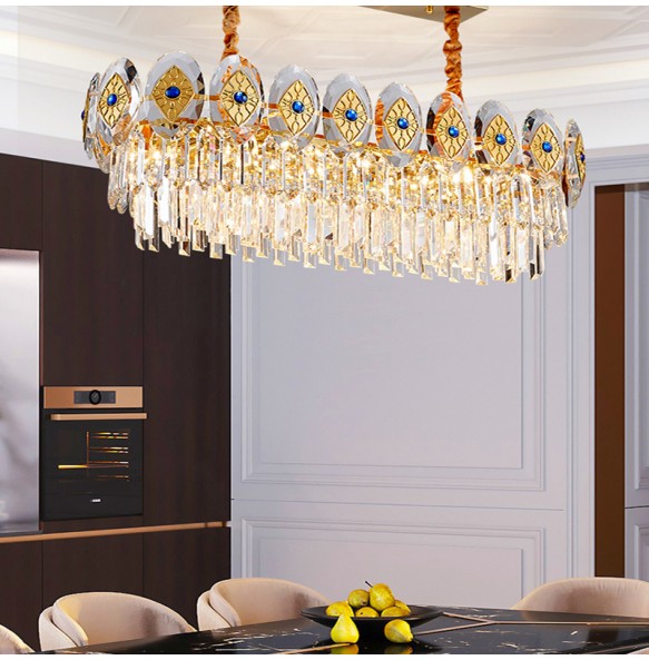 Modern Classic Home Appliance Ceiling Chandelier Lighting Luxury Crystal Lustres Lamparas for Living Room Dining Room