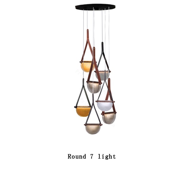 Modern 2024 Ceiling Chandelier Dining Room Lighting Led Clear Glass Pendant Light Lustre Home Decoration Chandelier Staircase