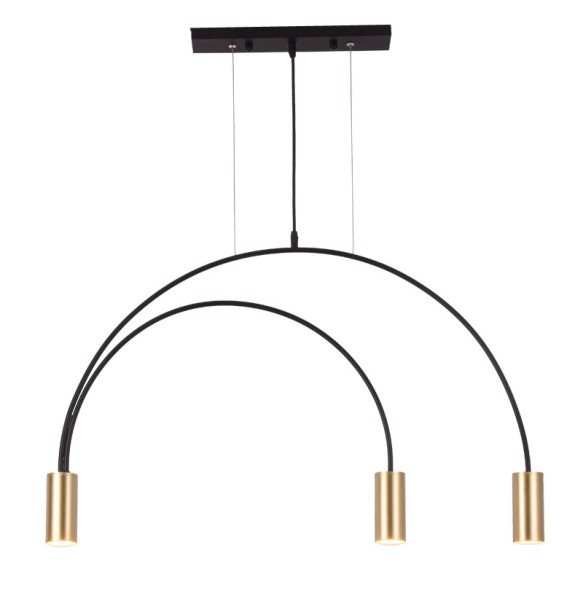 Nordic Style Minimalism Modern Suspension Black Gold Chandelier 2024 Dimmable LED Hanging Lamp Home Decor Appliance Cafe Hotel