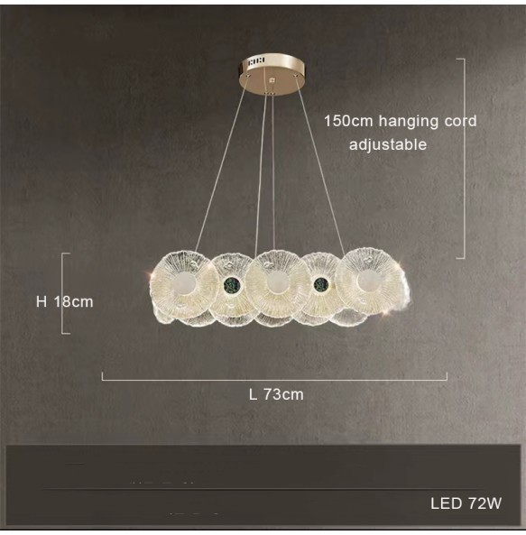 Modern 2024 Luxury Lustres Led Ceiling Pendant Lights Home Decor Suspension Luminaire Decoration Chandelier for Living Room