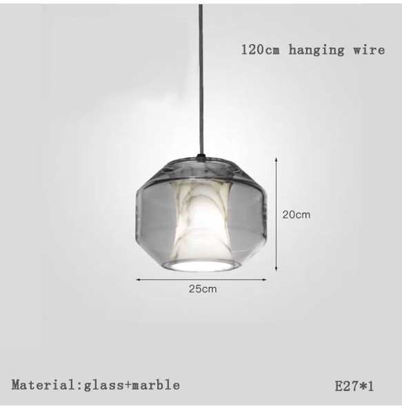 Pendant Light with Marble Modern Led Luxury Restaurant Ceiling Chandelier Home Decor Lustres Dining Room 2024 Hanging Lamp