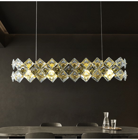 Luxury Cristal Salon Lustres Crystal Led Pendant Lights Home Decor Lamps Decoration Maison Chandelier lampara for Foyer Villa