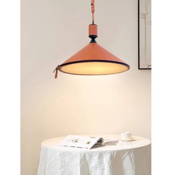 Modern Minimalist Belt Pendant Lamp blue Brown Light Luxury stylish Leather Hanging Lamps for Dining Room Kitchen Island Bedside