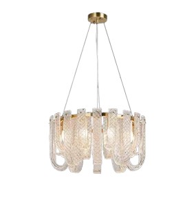 Nordic Light Luxury Copper Glass Pendant Light Home Decoration Accessories Suspension Led Luminaire Lustre for Living Room