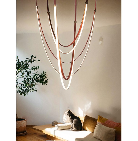 Modern LED High Ceiling Pendant Light 2024 Silicone Art Decor Hanging Lamp for Ceiling Home Appliance Chandelier Living Room